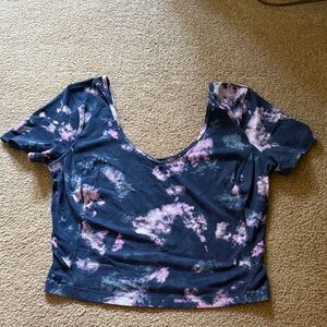 Tie-Dye Scoop Neck Women's Top